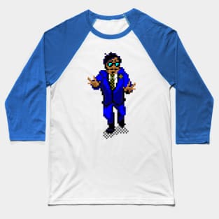 8-Bit Mr. Lobo Baseball T-Shirt